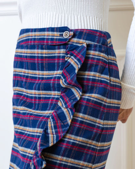 Organic Flannel Ruffle Skirt