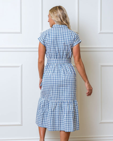 Button Front Organic Maxi Dress