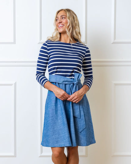 French Jersey Skater Dress