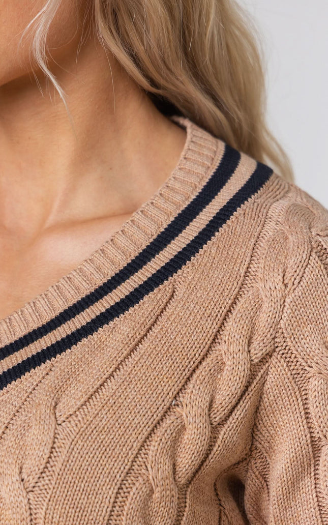 V-Neck Cricket Sweater