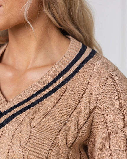 V-Neck Cricket Sweater