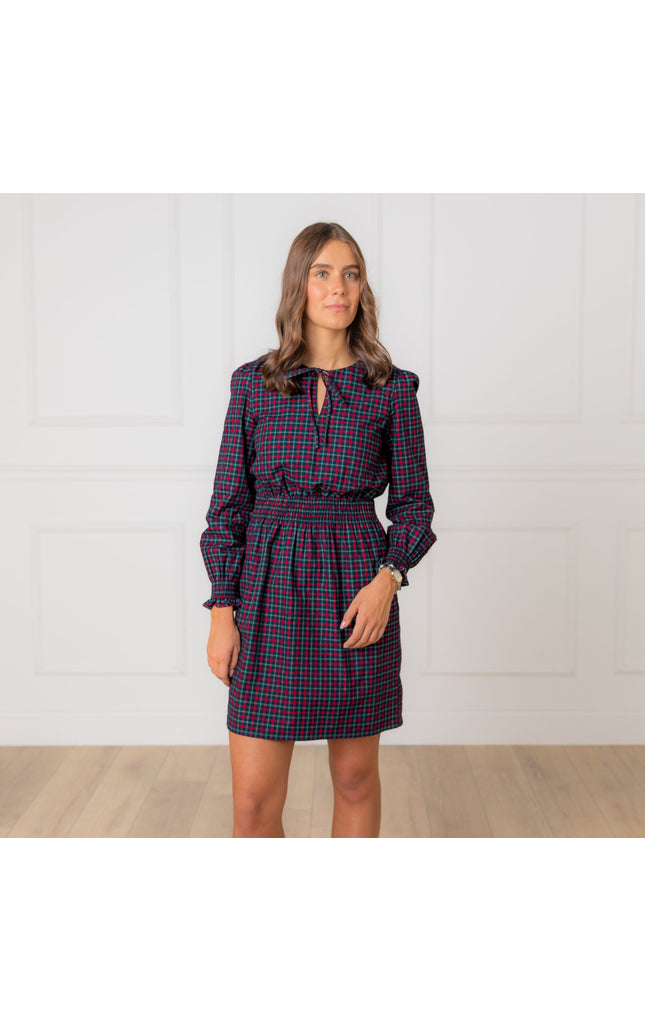 Smocked Keyhole Dress