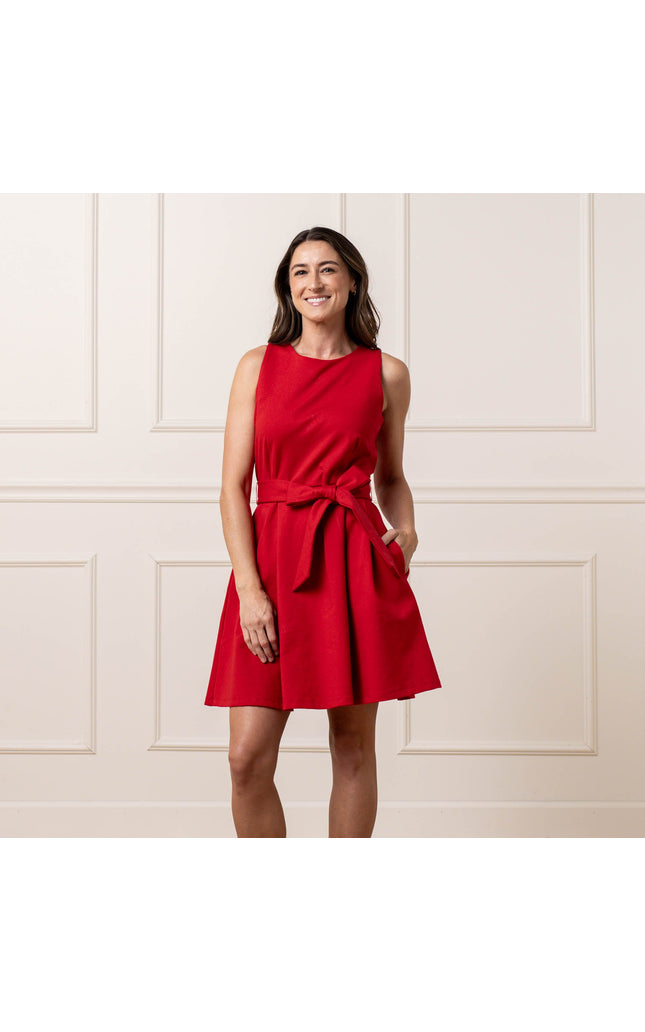 Sleeveless Ponte Skater Dress