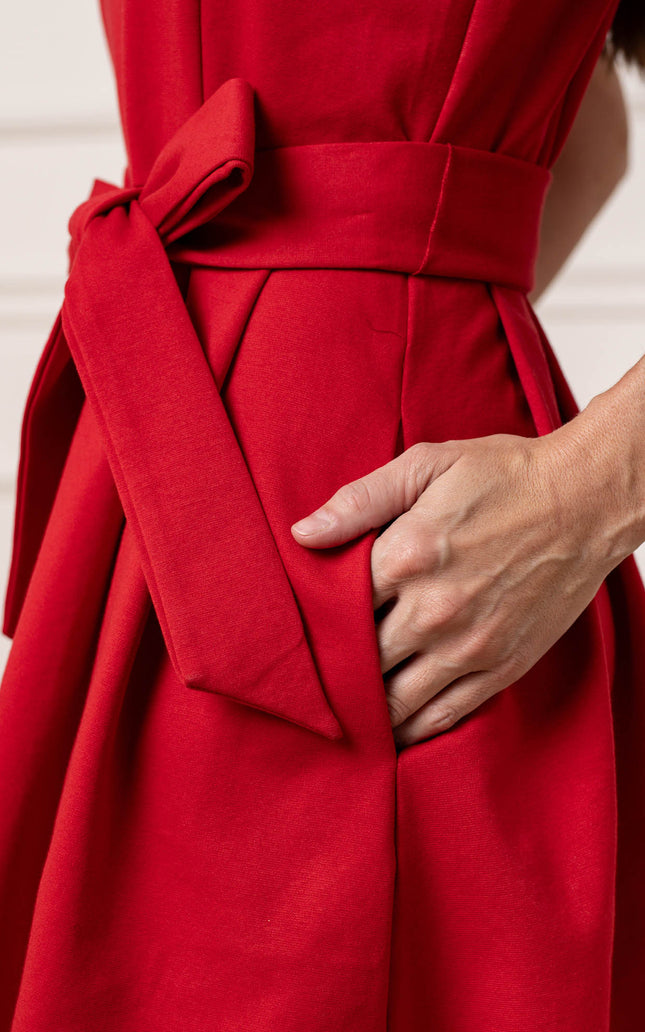 Sleeveless Ponte Skater Dress