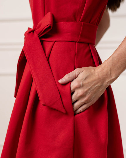 Sleeveless Ponte Skater Dress