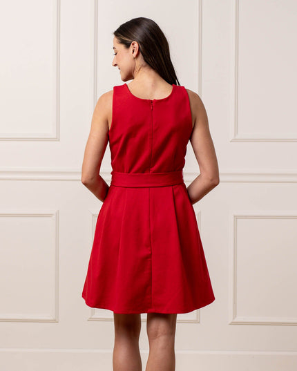 Sleeveless Ponte Skater Dress