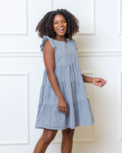 Flutter Sleeve Organic Tiered Dress