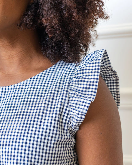 Flutter Sleeve Organic Tiered Dress