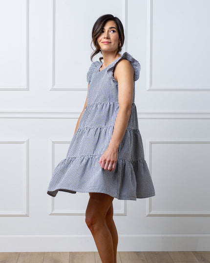 Flutter Sleeve Organic Tiered Dress