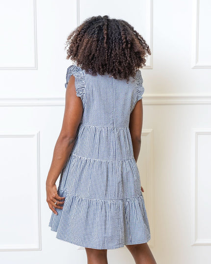 Flutter Sleeve Organic Tiered Dress