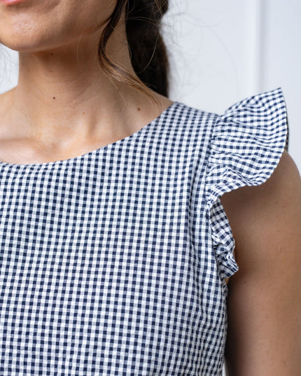 Flutter Sleeve Organic Tiered Dress