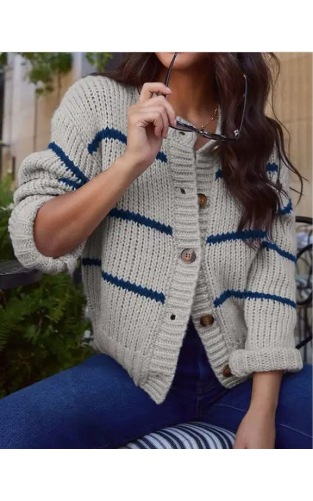 Striped Knit Sweater