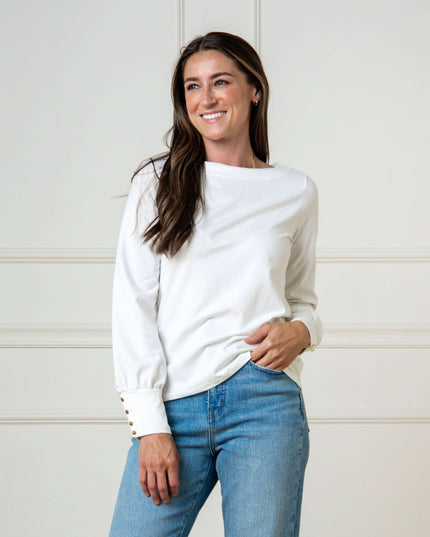 Organic Bellow Sleeve Knit Top