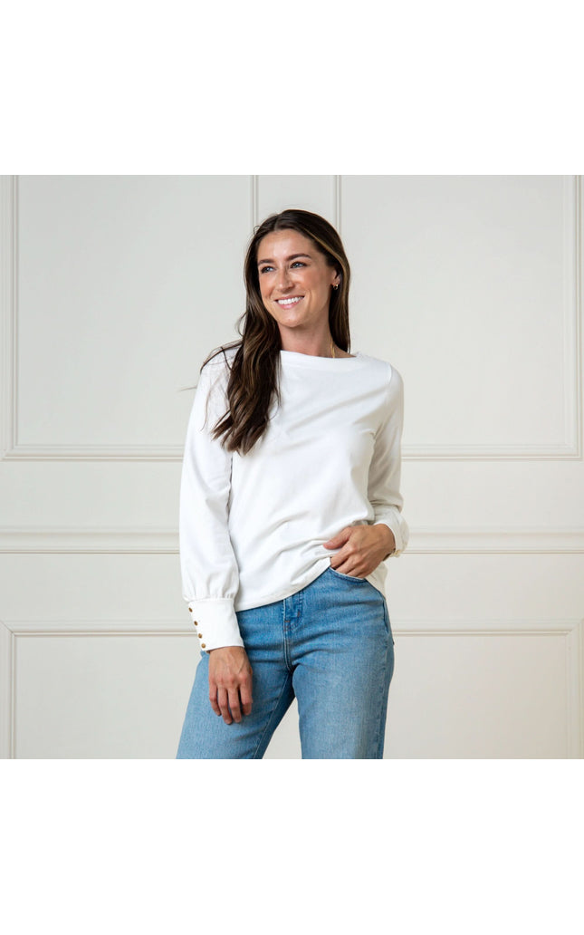 Organic Bellow Sleeve Knit Top