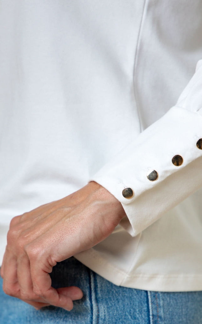 Organic Bellow Sleeve Knit Top