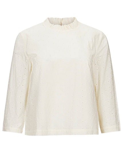 Organic Ruffle Neck Top