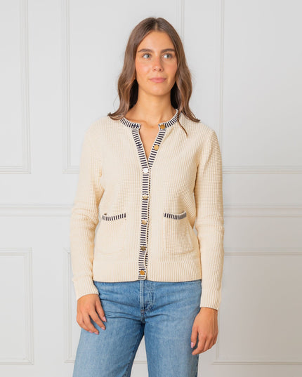 Organic Tweed Sweater Cardigan