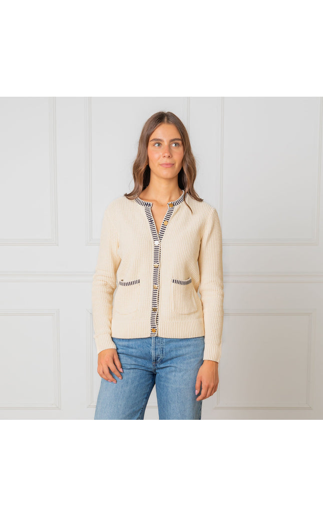 Organic Tweed Sweater Cardigan