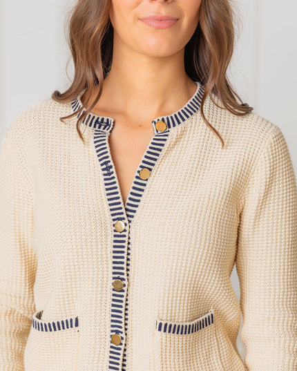 Organic Tweed Sweater Cardigan