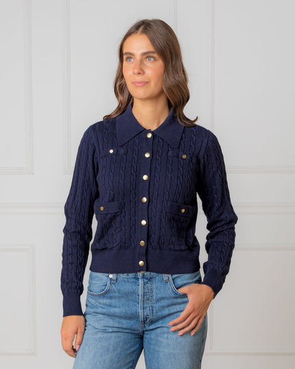 Organic Collared Cardigan - Women