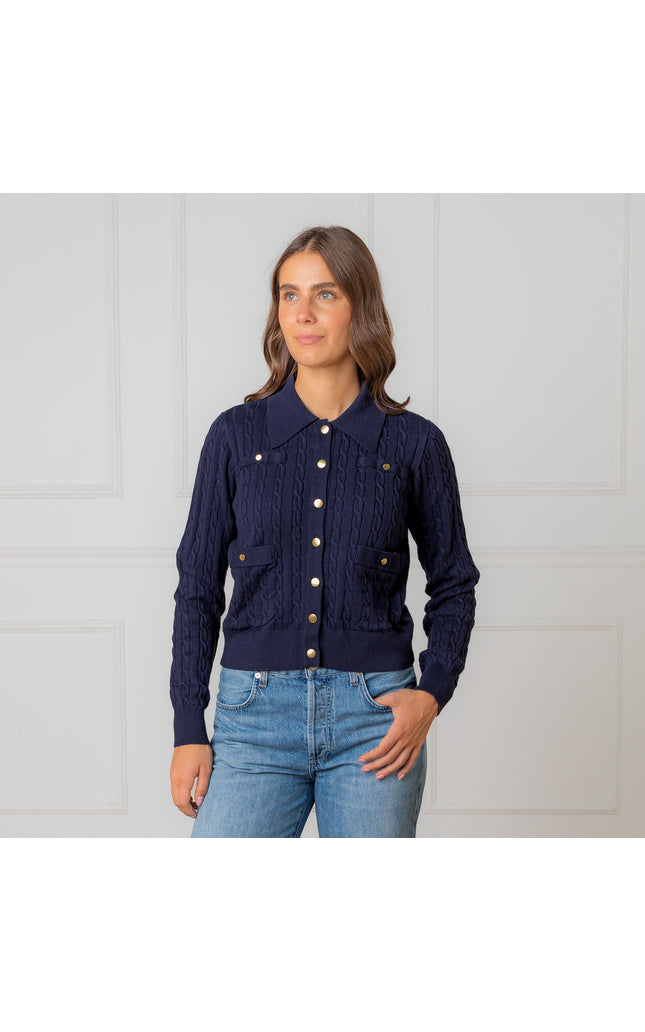 Organic Collared Cardigan - Women