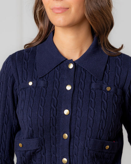 Organic Collared Cardigan - Women