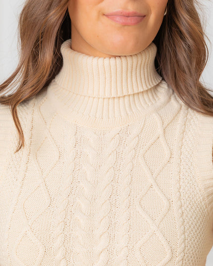 Organic Sleeveless Turtleneck