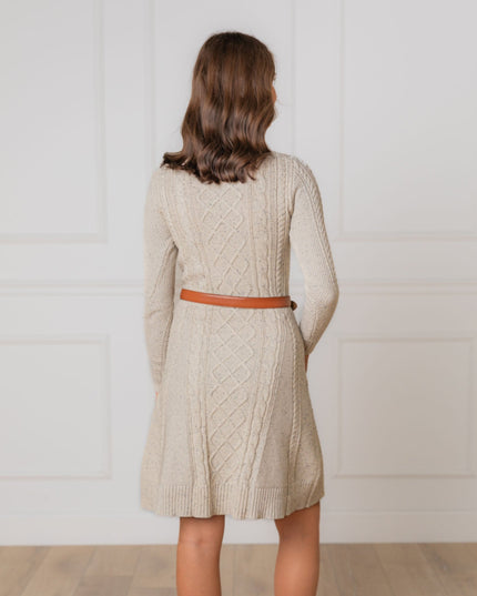 Organic Cable Sweater Dress