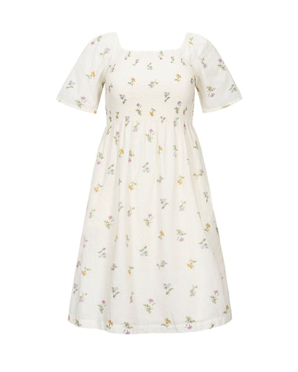 Organic Bell Sleeve Smocked Dress