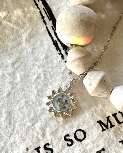 Sunflower Pendant Necklace