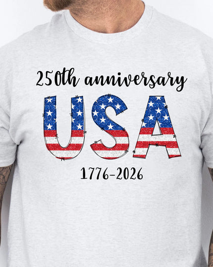 Happy 250 Years Birthday USA Shirt | America Anniversary | 4th of July Shirt | Independence Day Shirt 682482