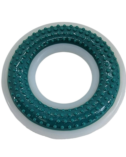 TPR & Nylon Dental Chew Ring Toy for Dogs - Ideal for Aggressive Chewers – (4" Diameter)