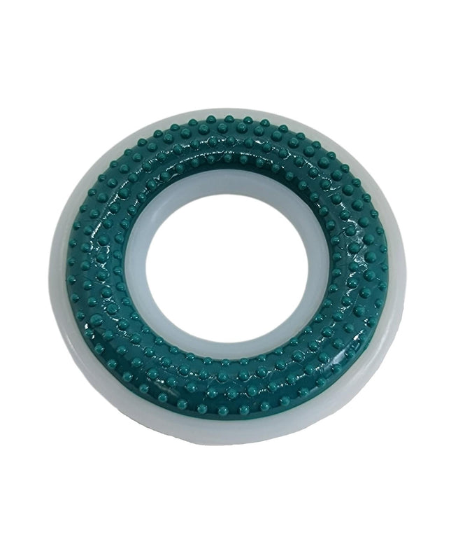 TPR & Nylon Dental Chew Ring Toy for Dogs - Ideal for Aggressive Chewers – (4" Diameter)