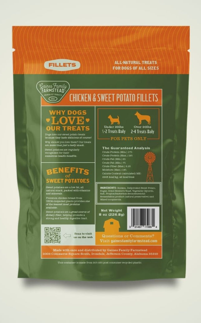 Chicken and Sweet Potato Fillets