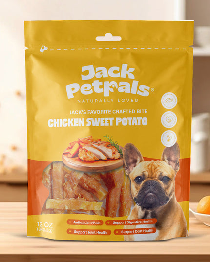 Jack PetPals Crafted Bite Chicken Sweet Potato Dog Treats (12oz)