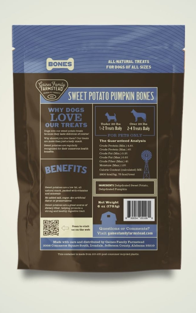 Sweet Potato and Pumpkin Bones