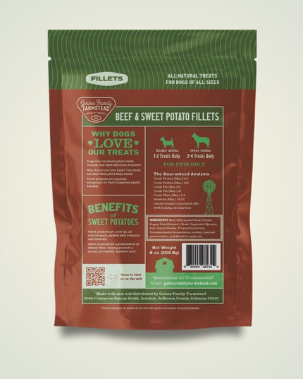 Beef and Sweet Potato Fillets