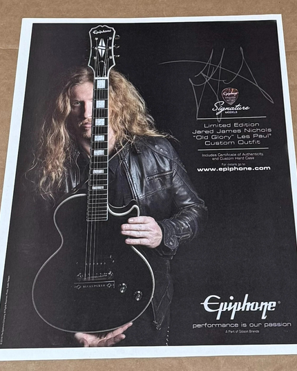 JARED JAMES NICHOLS - EPIPHONE GUITARS - 2019 Print Advertisement