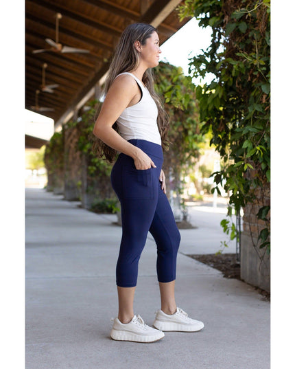 Ready to Ship  |  The Nova - Navy CAPRI with Pocket