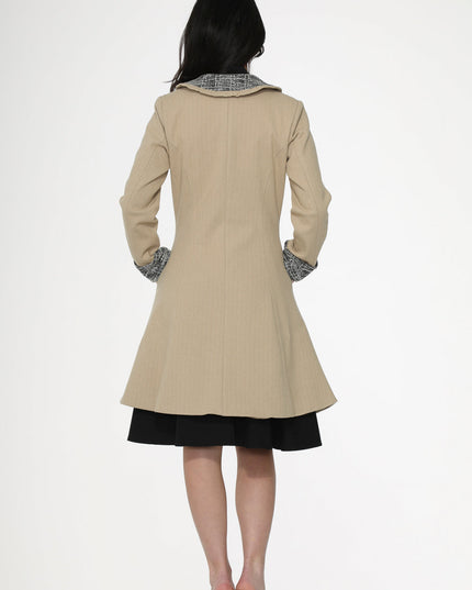 34520 Camel Swing Coat