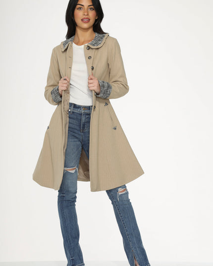 34520 Camel Swing Coat