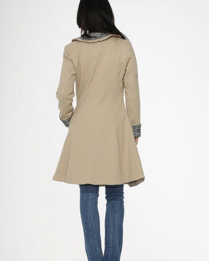 34520 Camel Swing Coat