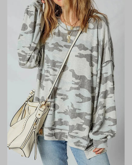 Camouflage Long Sleeve Sweatshirt