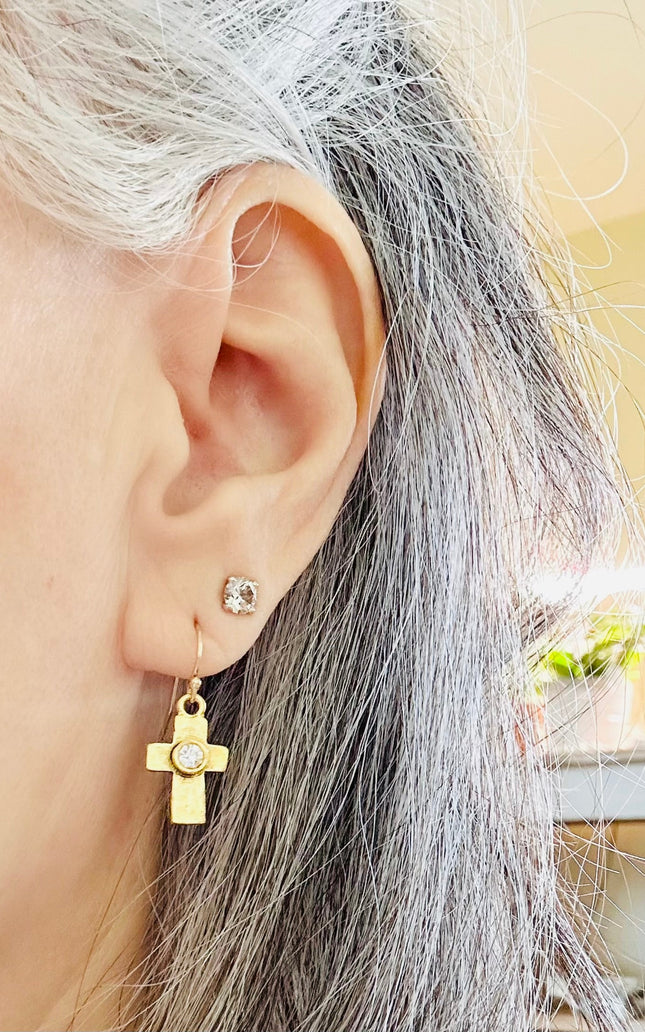 Artisan Cross Earrings