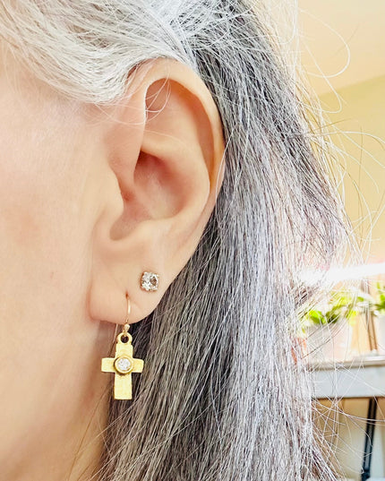 Artisan Cross Earrings