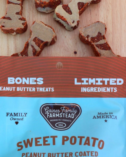 Peanut Butter Sweet Potato Bones