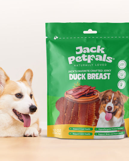 Jack PetPals Handcrafted Jerky Duck Breast Dog Treats (12oz)