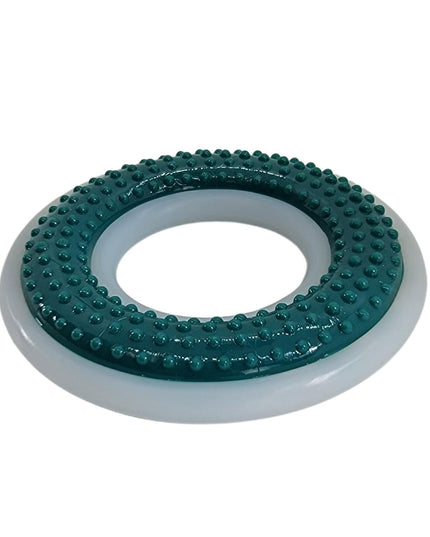 TPR & Nylon Dental Chew Ring Toy for Dogs - Ideal for Aggressive Chewers – (4" Diameter)