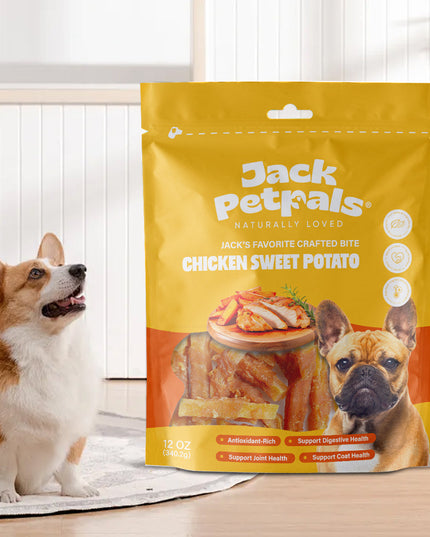 Jack PetPals Crafted Bite Chicken Sweet Potato Dog Treats (12oz)