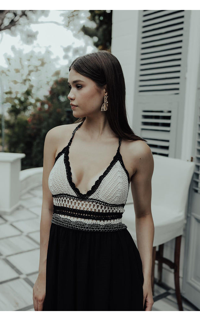 Rey Lace Dress — Black
